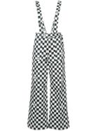 G.v.g.v. Dungaree-style Checkered Trousers - Black