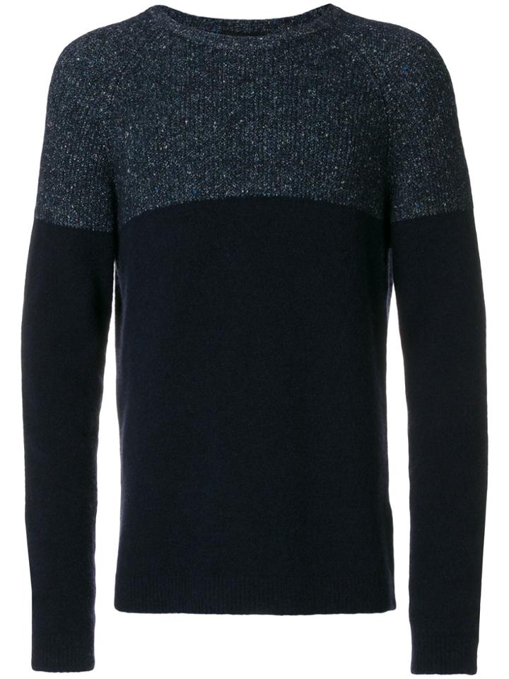 Roberto Collina Two-tone Jumper - Blue