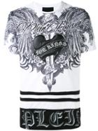 Printed T-shirt - Men - Cotton - S, White, Cotton, Philipp Plein