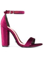 Schutz Ankle Strap Sandals - Pink & Purple