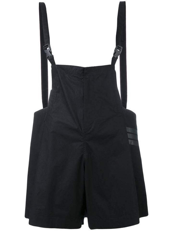 Y-3 - Pinafore Playsuit - Women - Cotton - S, Black, Cotton