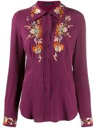 Etro Embroidered Floral Shirt - Purple