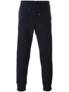 Ps By Paul Smith Tapered Ankle Track Pants, Men's, Size: Xs, Blue, Cotton