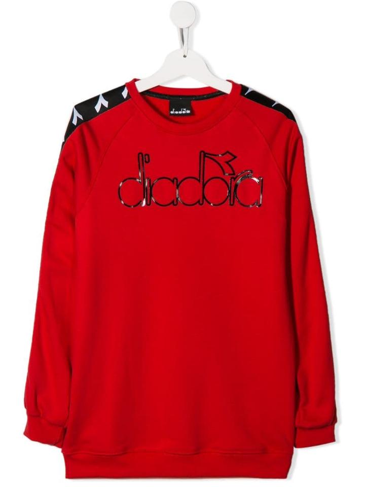Diadora Junior Logo Sweatshirt - Red