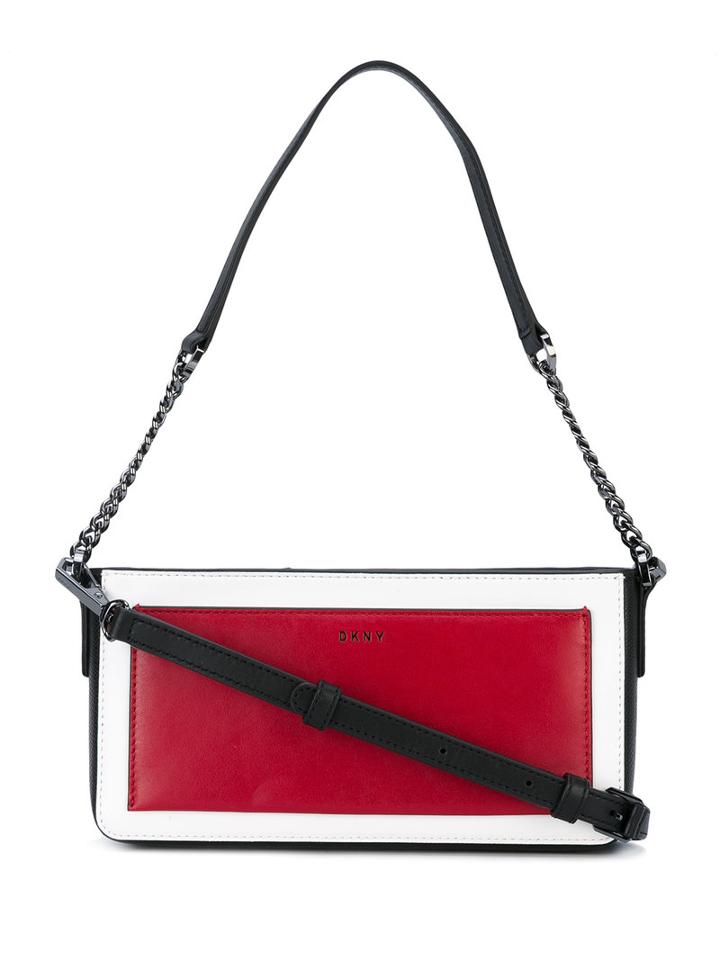 Dkny - Colour-block Cross Body Bag - Women - Leather - One Size, Black, Leather