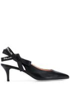 Pollini Bow Embellished Pumps - Black