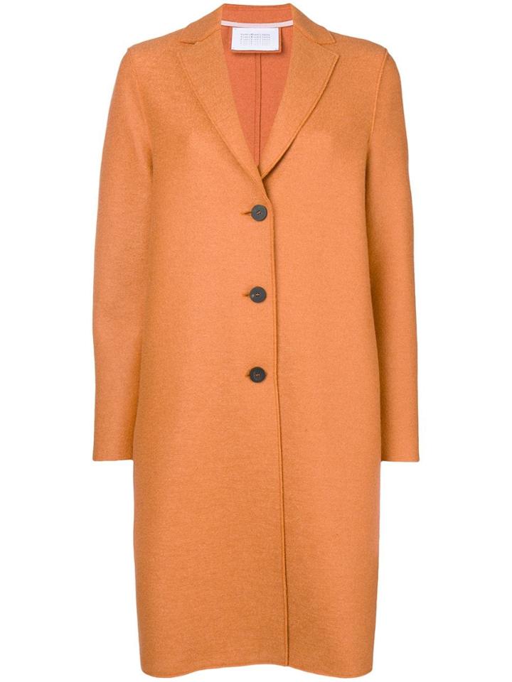 Harris Wharf London Single Breasted Coat - Yellow & Orange