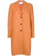 Harris Wharf London Single Breasted Coat - Yellow & Orange