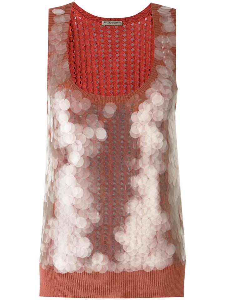 Bottega Veneta Sequinned Pullover - Pink & Purple