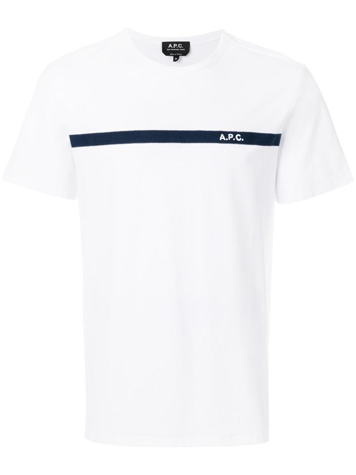 A.p.c. Front Logo T-shirt - White