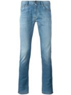Armani Jeans - Washed Skinny Jeans - Men - Cotton/spandex/elastane - 38, Blue, Cotton/spandex/elastane