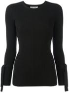 Sportmax Nadia Ribbed Jumper, Women's, Size: Small, Black, Polyester/viscose