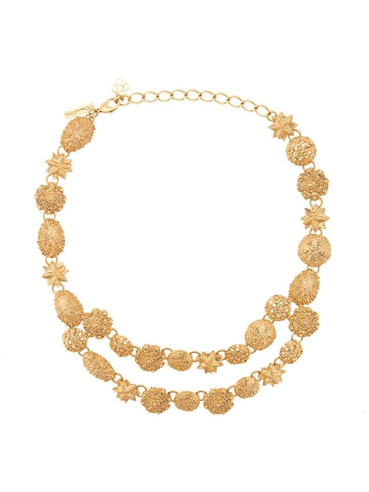 Oscar De La Renta Sea Charm Necklace - Metallic