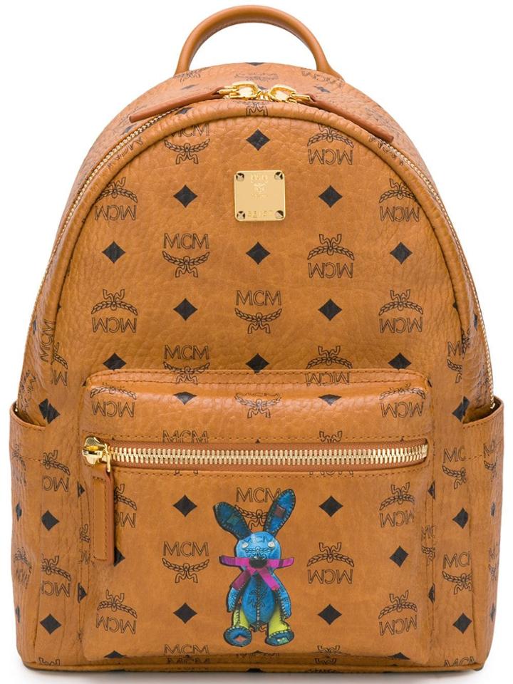 Mcm Stark Classic Rabbit Backpack - Brown