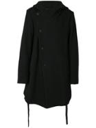 Lost & Found Ria Dunn Hooded Mid Coat - Black