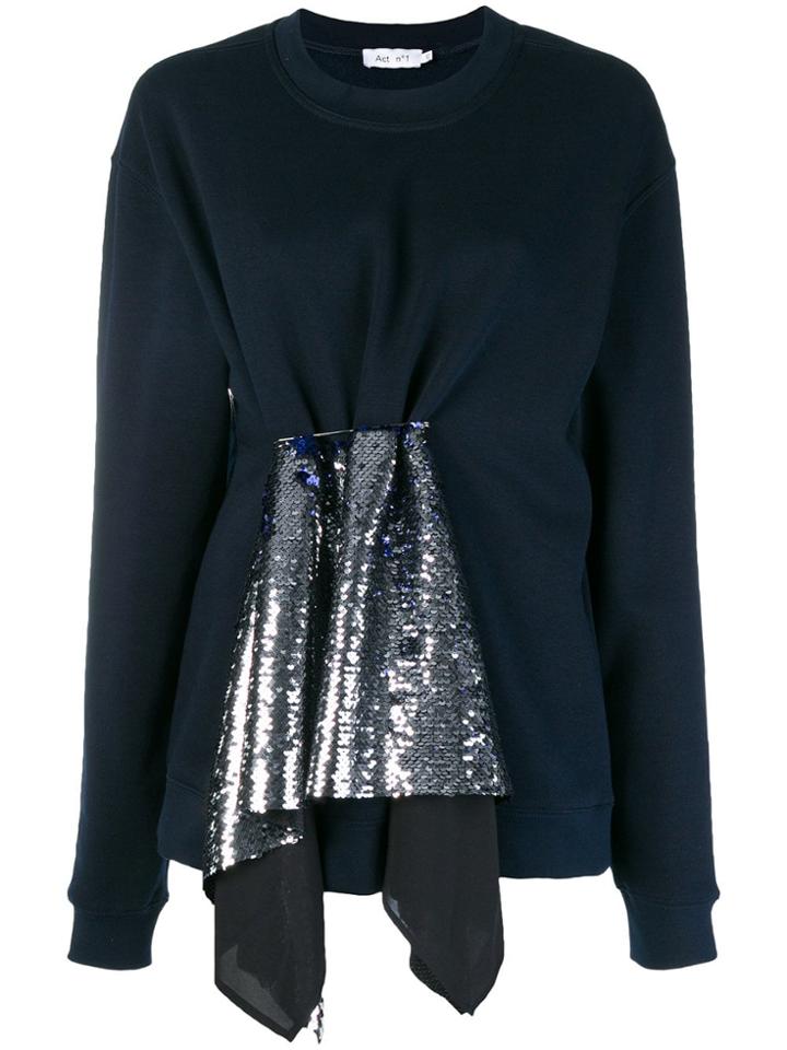 Act N&deg;1 Pin Sequined Detail Sweatshirt - Blue