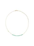 Natasha Collis Classic Emerald Necklace, Women's, Metallic