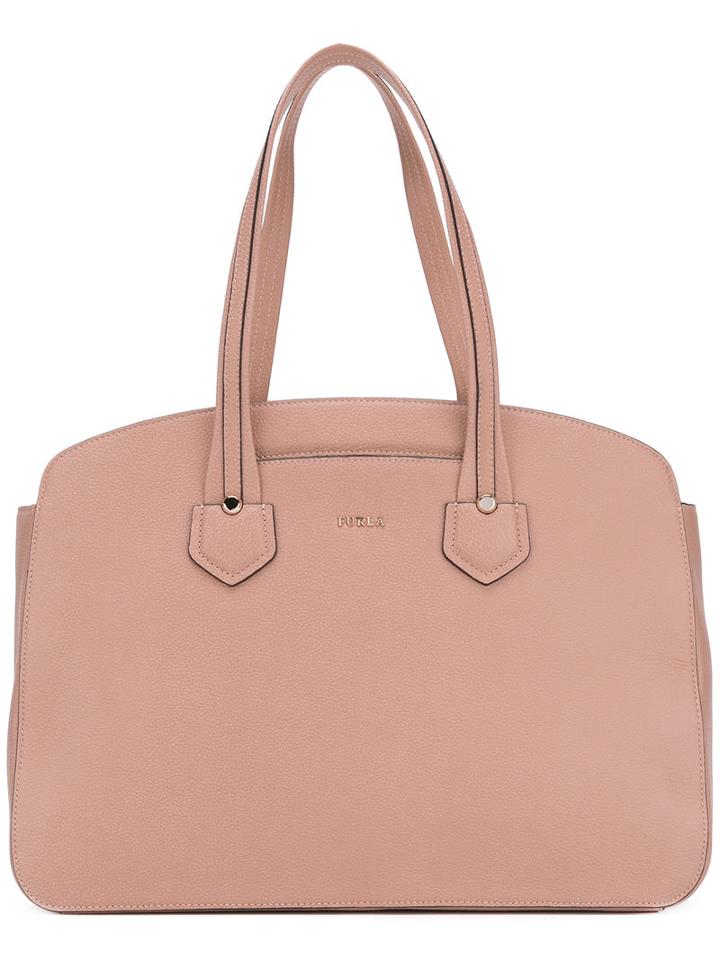 Furla Top Handle Tote, Women's, Nude/neutrals, Leather