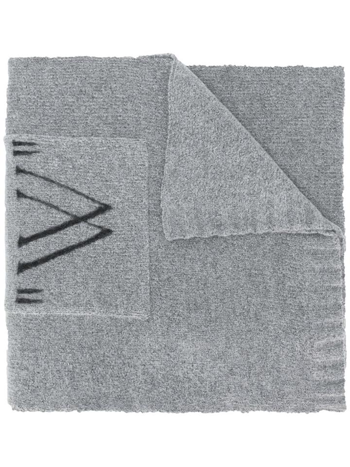 Off-white Ow Logo Pocket Scarf - Grey