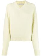 Our Legacy V-neck Raglan-sleeves Jumper - Green