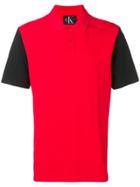Calvin Klein Jeans Colour Block Polo Shirt - Red