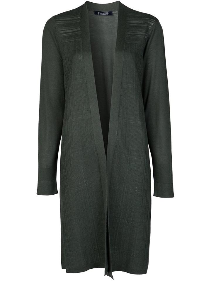 Magaschoni Draped Cardi-coat, Women's, Size: Medium, Green, Cashmere