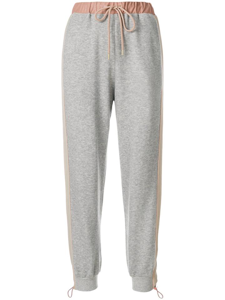 Stella Mccartney Contrast Waistband Track Pants - Grey