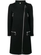 Moschino Zipped Coat - Black