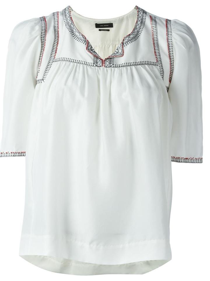 Isabel Marant 'livia' Embroidered Top