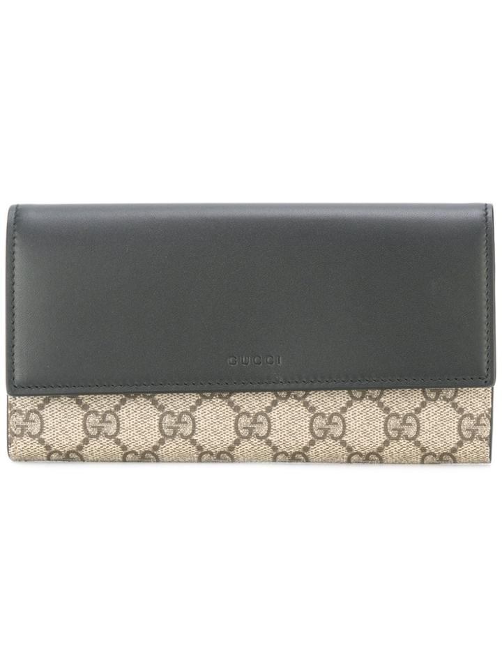Gucci Logo Print Wallet - Black
