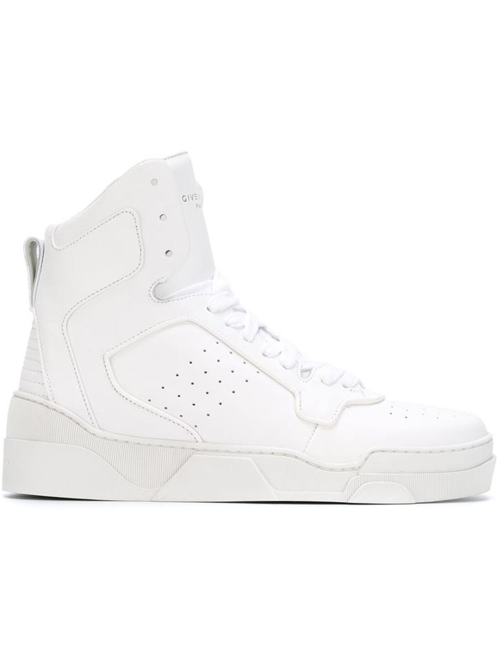 Givenchy Tyson Hi-top Sneakers, Men's, Size: 42.5, White, Calf Leather/rubber