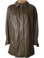 Gianfranco Ferre Vintage Buttoned Coat, Women's, Size: 44, Brown