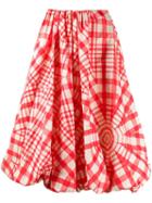 Simone Rocha Printed Puff Midi Skirt - White