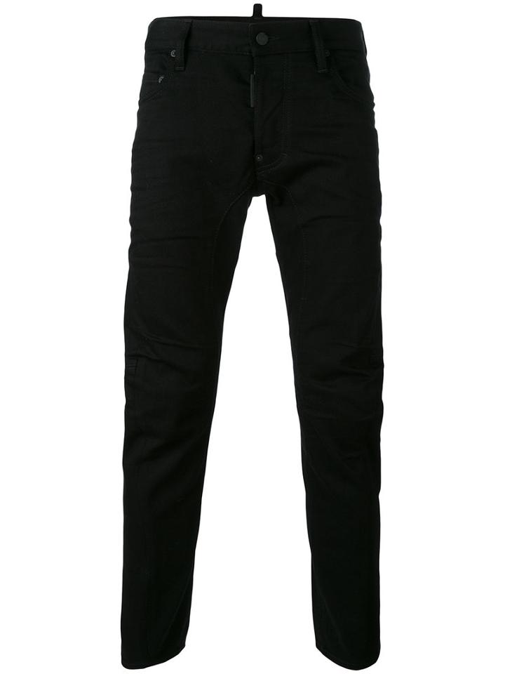 Dsquared2 - Biker Bull Wash Jeans - Men - Cotton/polyester/spandex/elastane - 54, Black, Cotton/polyester/spandex/elastane