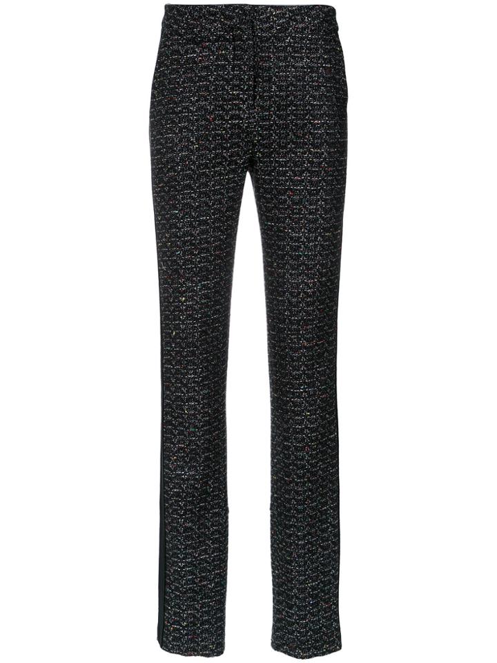 Tufi Duek Tweed Straight Trousers - Black