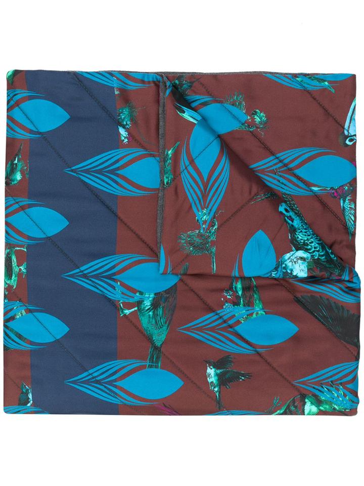 Odeeh Print Quilted Scarf - Blue