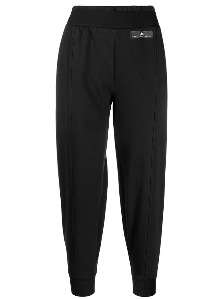 Adidas By Stella Mccartney Cropped Track Pants - Black