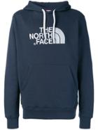 The North Face Logo Embroidered Hoodie - Blue