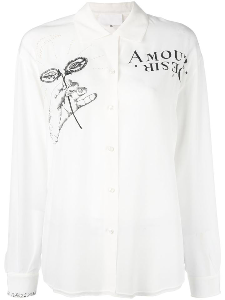 Maison Margiela Pointed Collar Shirt - White