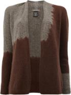 Suzusan Open Front Cardigan - Brown