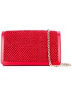 Casadei - Woven Shoulder Bag - Women - Polyamide/satin/kid Leather - One Size, Red, Polyamide/satin/kid Leather