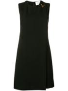 Valentino Logo Plaque Dress - Black