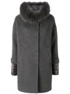 Herno Fur Collar Coat - Grey