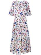 Borgo De Nor Floral Print Maxi Dress - White