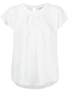 L'agence Gathered Front T-shirt, Women's, Size: Xs, White, Silk