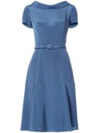 Carolina Herrera Flared Midi Dress - Blue