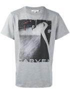 Carven Skater Print T-shirt, Men's, Size: Medium, Grey, Cotton
