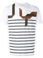 Neil Barrett Abstract Striped T-shirt - White
