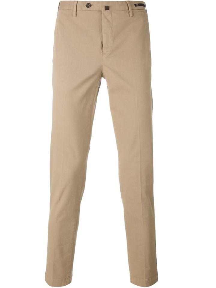 Pt01 Classic Chinos, Men's, Size: 52, Nude/neutrals, Cotton/spandex/elastane