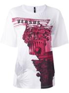 Versus Architecture Print T-shirt, Women's, Size: Xs, White, Cotton